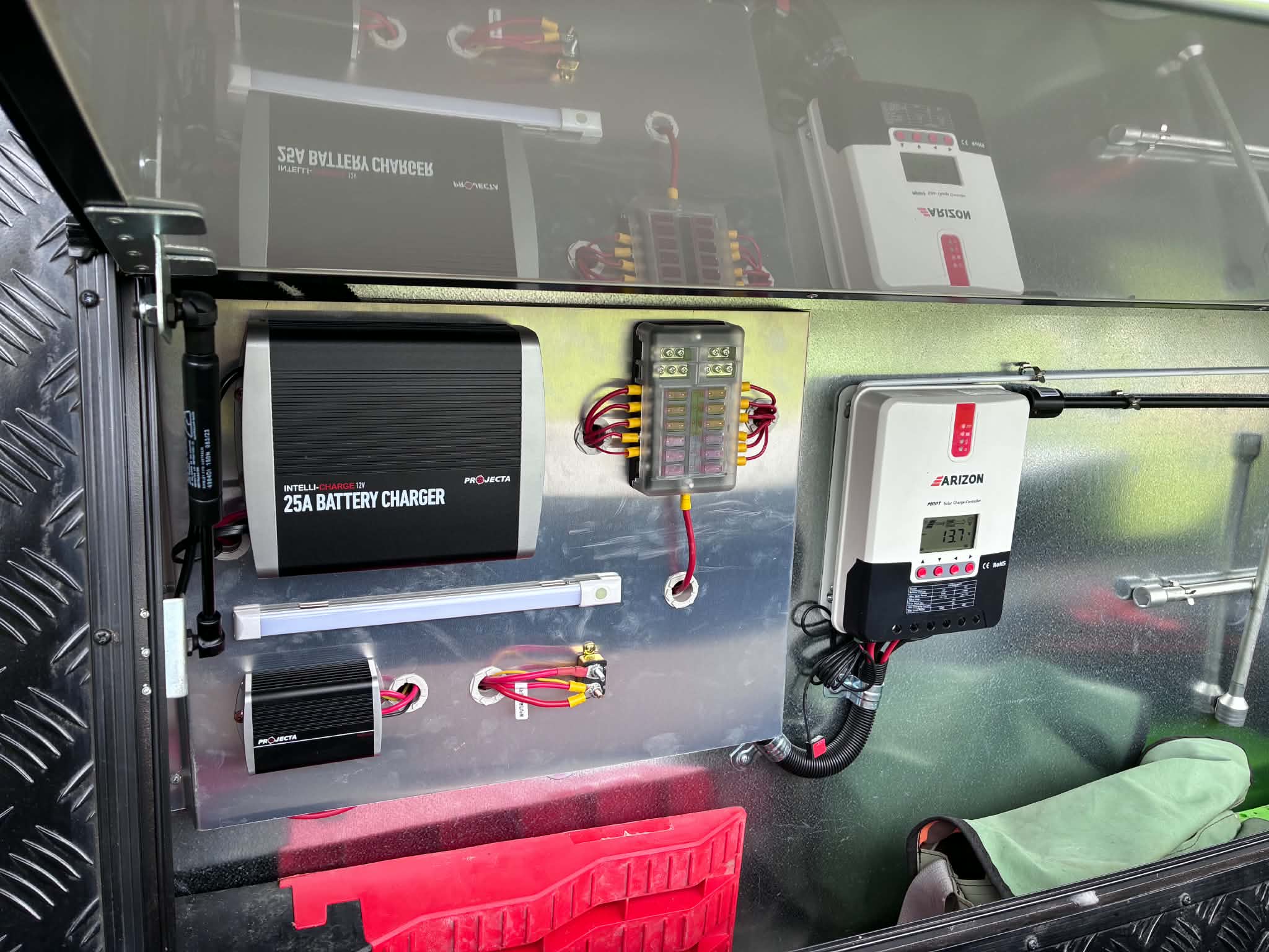 Caravan inverter installation