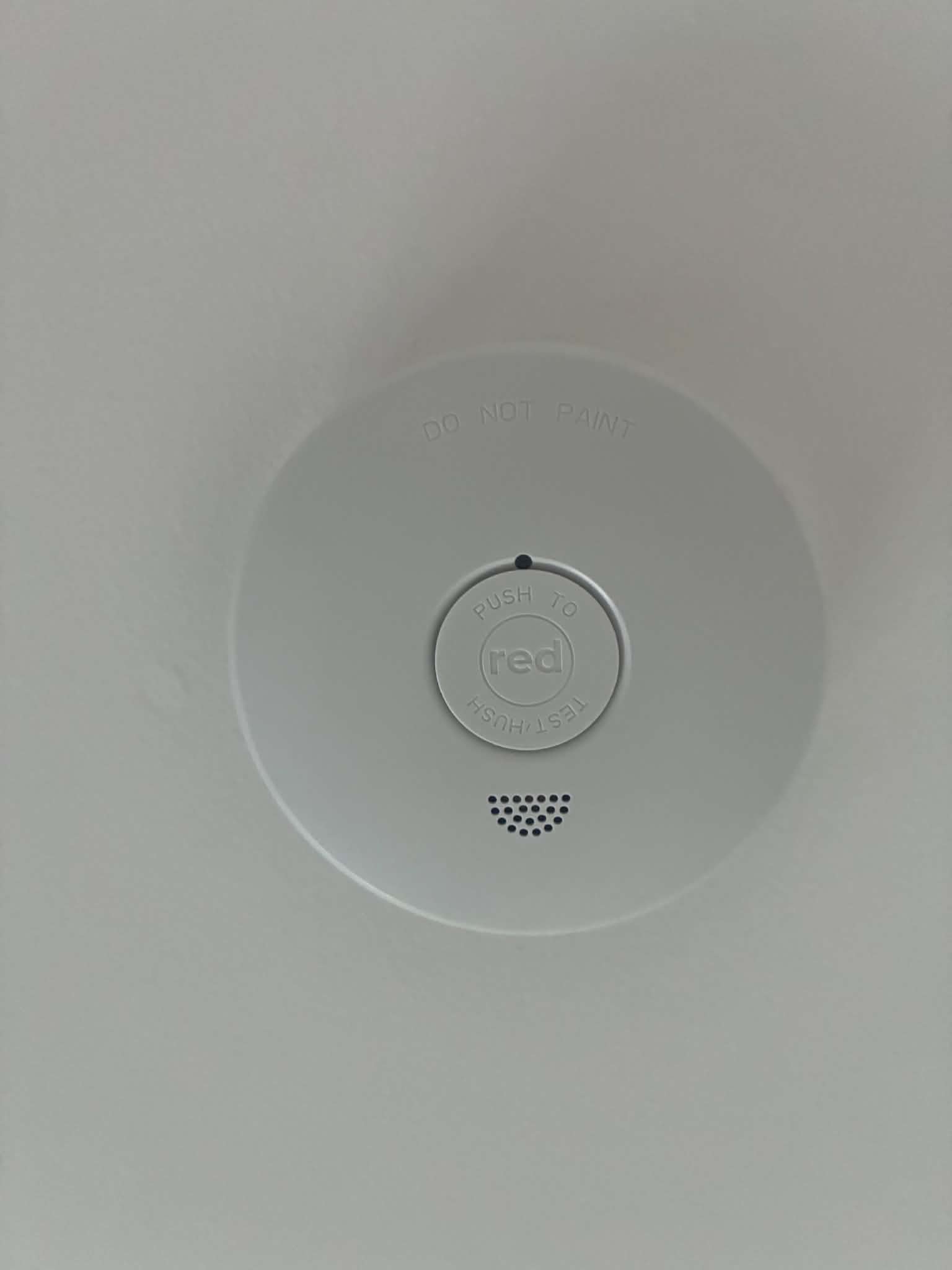 Hard-wired photoelectric smoke alarm installation